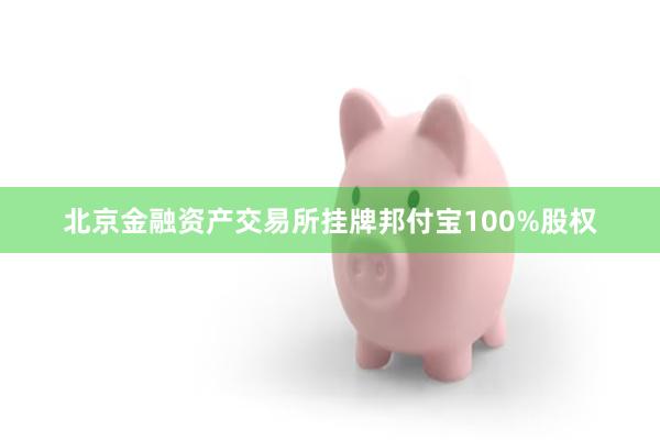 北京金融资产交易所挂牌邦付宝100%股权