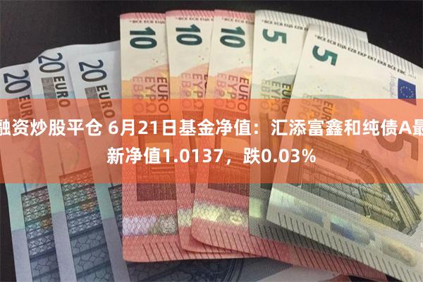 融资炒股平仓 6月21日基金净值：汇添富鑫和纯债A最新净值1.0137，跌0.03%