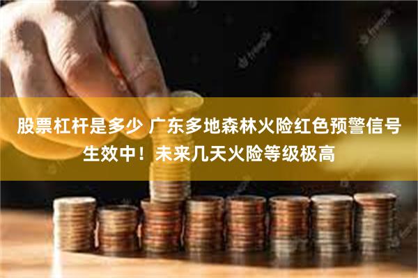 股票杠杆是多少 广东多地森林火险红色预警信号生效中！未来几天火险等级极高