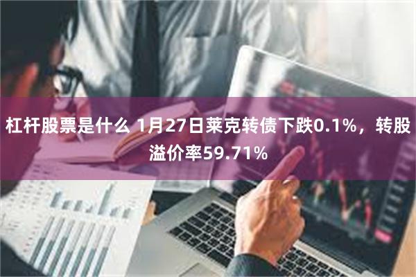 杠杆股票是什么 1月27日莱克转债下跌0.1%，转股溢价率59.71%